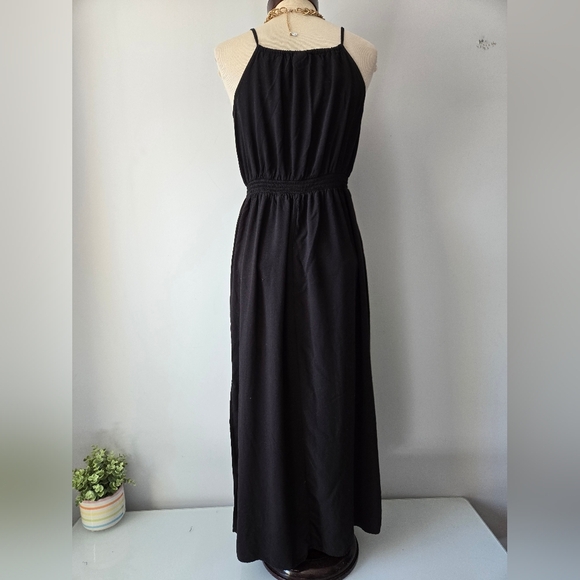 Faded Glory Black and Blue Sleeveless Maxi Dress. Size Small - Picture 7 of 10